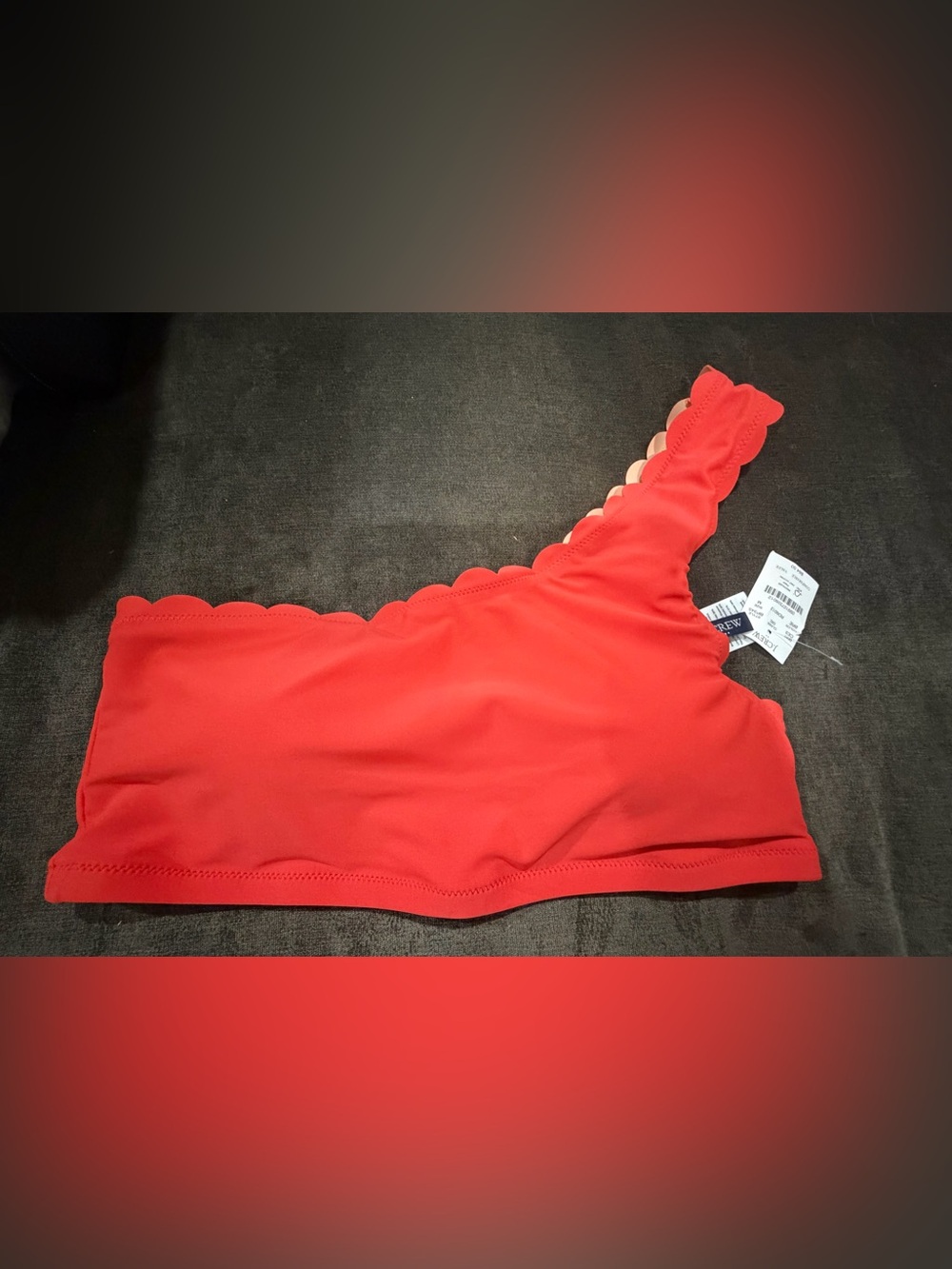 NWT J.Crew Scalloped Bikini Top